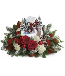 Thomas Kinkade's Snowfall Dreams Bouquet from Swindler and Sons Florists in Wilmington, OH